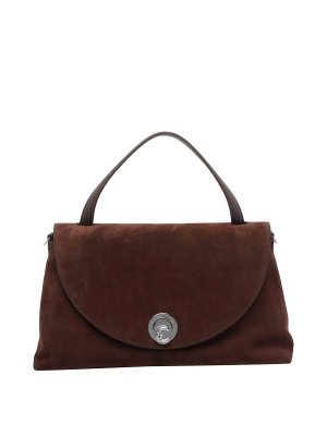 COCCINELLE: totes bags - Brown Nikla Suede Handbag