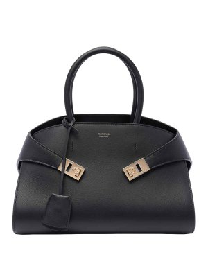 FERRAGAMO: トートバッグ - トートバッグ - 黒