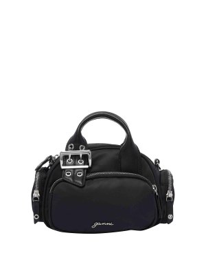 GANNI: トートバッグ - トートバッグ - 黒