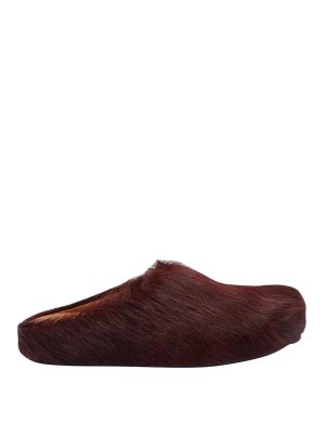 Marni: sabot - Bordeaux Fussbett Sabot