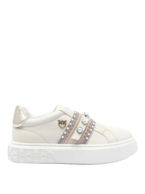 Pinko: trainers - White Yoko 24 Sneakers
