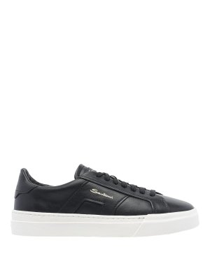 SANTONI: Chaussures de sport - Baskets - Noir