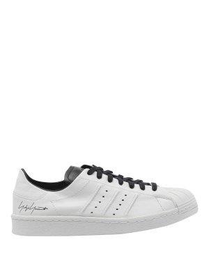 Y-3: Chaussures de sport - Baskets - Blanc