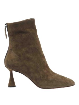 Aquazzura: ankle boots - Moss Green Amore Pump Booties