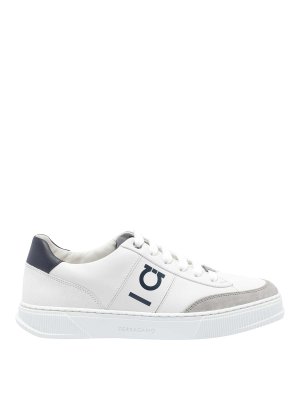 FERRAGAMO: trainers - White Alaska Sneakers
