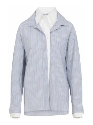 Acne Studios: Blusas - Blusa - Azul Claro