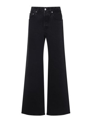 JACQUEMUS: ブーツカットジーンズ - ブーツカットジーンズ - 黒