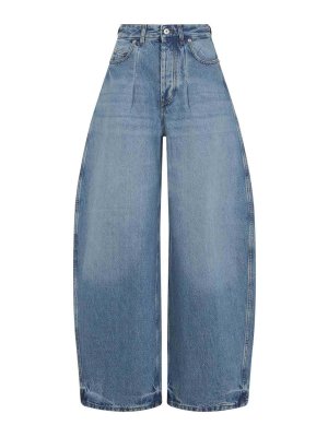 JACQUEMUS: jeans bootcut - Le de-nimes jeans ovale