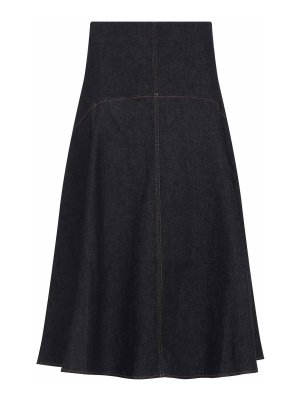 JACQUEMUS: Jupes midi et au genou - Jupe Midi - Bleu