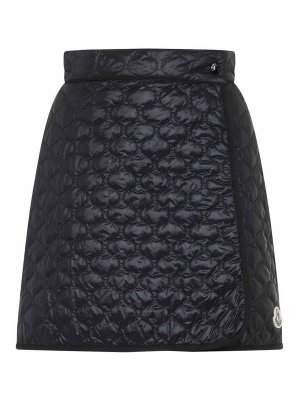 MONCLER: gonne al ginocchio  e longuette - Polyamide Mini Skirt