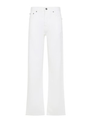PHOEBE PHILO: Jeans évasés - Jean Bootcut - Crème