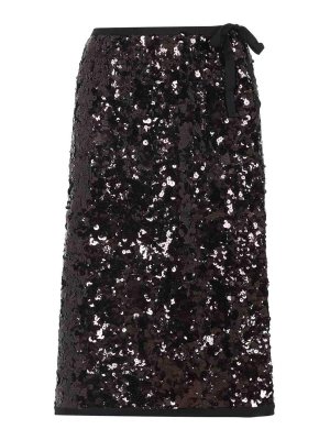 PRADA: Knee length skirts & Midi - Polyamide Midi Skirt