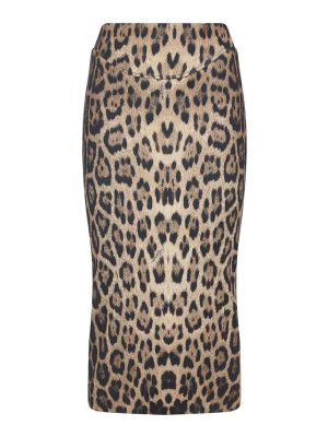 ROBERTO CAVALLI: gonne al ginocchio  e longuette - Gonna midi poliestere