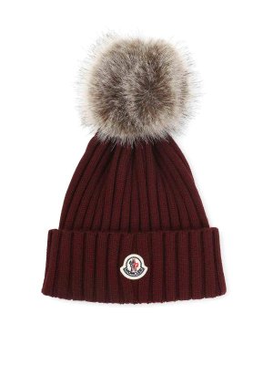 MONCLER: Sombreros - Sombrero - Rojo Oscuro