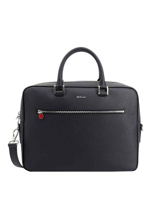 KITON: borse a tracolla - Borsa Da Lavoro In Pelle