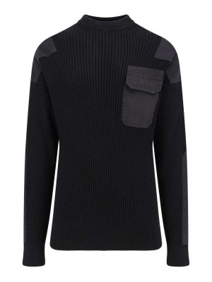 BALENCIAGA: boat necks - Maglia Military In Cotone
