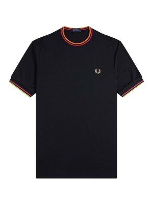FRED PERRY: Camisetas - Camiseta - Negro