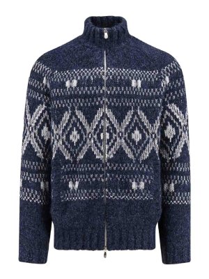 BRUNELLO CUCINELLI: cardigans - Alpaca mixed cardigan with embroidery