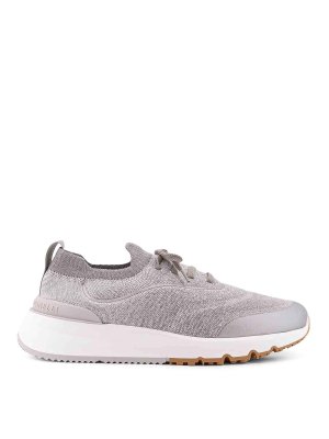 BRUNELLO CUCINELLI: Sneaker - Sneaker - Silber