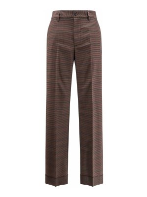 MM6 MAISON MARGIELA: casual trousers - Lana mixed trousers with live cut edges