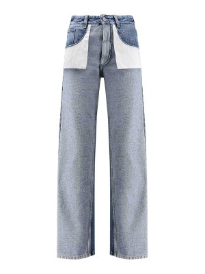 MM6 MAISON MARGIELA: Bootcut - Bootcut Jeans - Jeansblau