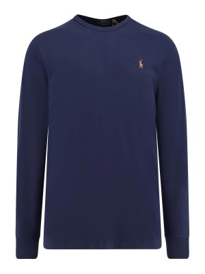 POLO RALPH LAUREN: t-shirt - T-Shirt In Cotone Con Ricamo Iconico