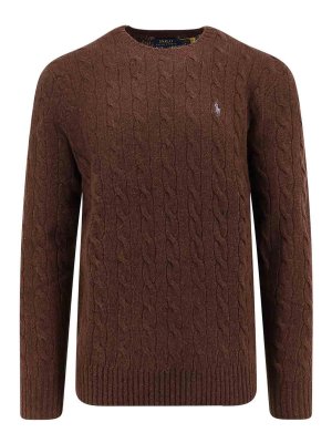 POLO RALPH LAUREN: boat necks - Wool and cashmere braids shirt