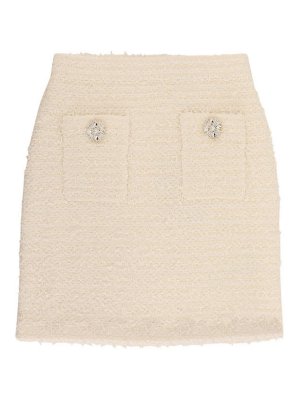 Self Portrait: Mini jupes - Mini Jupe - Blanc