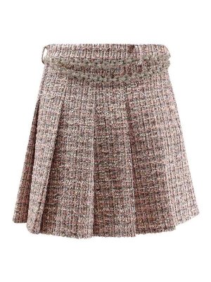 Self Portrait: mini skirts - Minigonna In Boucl