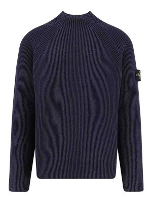 STONE ISLAND: Col bateau - Pull Col Bateau - Bleu