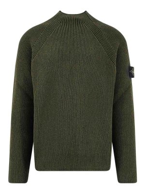 STONE ISLAND: U-Boot-Ausschnitt - U-Boot-Pullover - Grün
