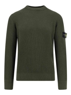 STONE ISLAND: U-Boot-Ausschnitt - U-Boot-Pullover - Grün