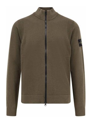 STONE ISLAND: cardigan - Cardigan In Lana Vergine Certificata