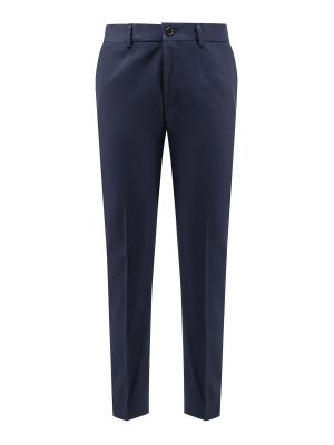 Hugo Boss: pantaloni casual - Pantaloni In Cotone E Seta