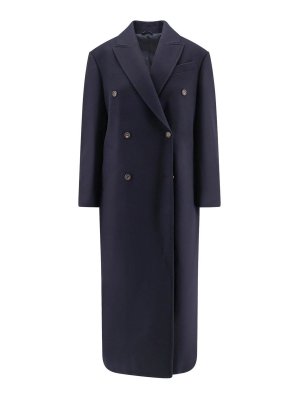 BRUNELLO CUCINELLI: short coats - Double -breasted coat in wool
