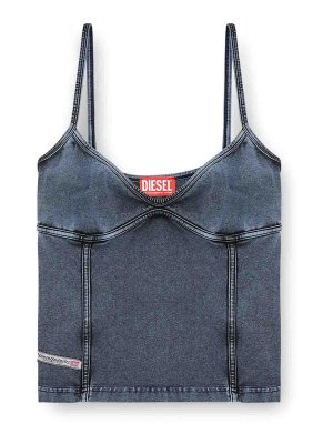 DIESEL: Tops & Tank tops - Top T-Ony In Denim