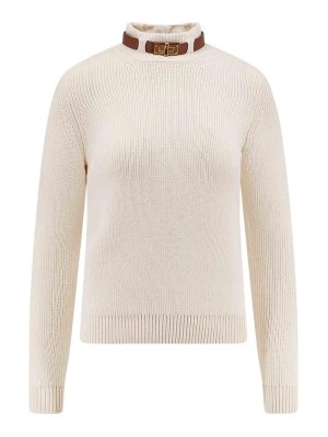 ELISABETTA FRANCHI: boat necks - Wool mixed shirt