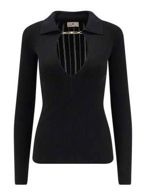 ELISABETTA FRANCHI: boat necks - Maglia In Msto Lyocell