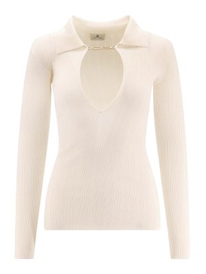 ELISABETTA FRANCHI: boat necks - Maglia In Misto Lyocell