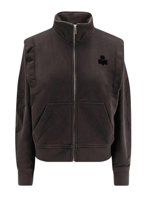 Isabel Marant Etoile: Felpe e maglie - Felpa In Misto Cotone Organico