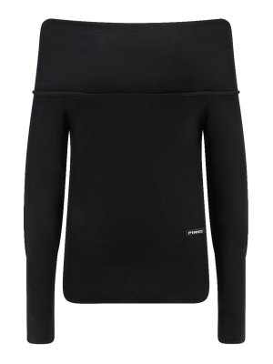 Pinko: ボートネック - ボートネック - 黒