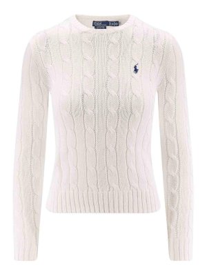 POLO RALPH LAUREN: U-Boot-Ausschnitt - U-Boot-Pullover - Weiß