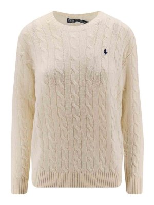 POLO RALPH LAUREN: U-Boot-Ausschnitt - U-Boot-Pullover - Creme