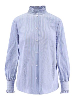 VALENTINO: camicie - Camicia In Popeline Classic Stripe