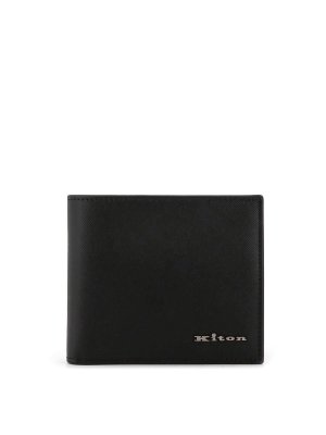 KITON: wallets & purses - Leather bifold wallet