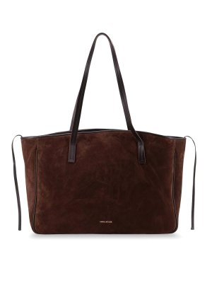 MANU ATELIER: cross body bags - Shoulder bag XL du Jour in Suede