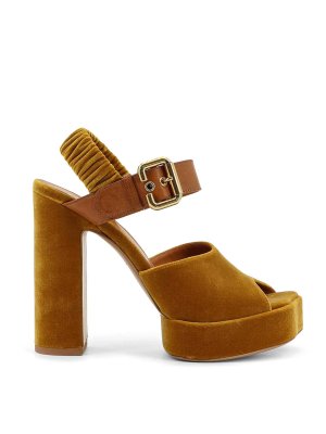 CHLOE': sandals - Air velvet sandals