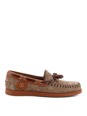 VALENTINO GARAVANI: Mocassins & Chaussures bateau - Mocassins - Marron