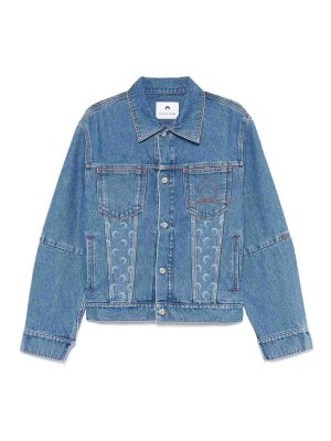 MARINE SERRE: casual jackets - Mon Denim Jacket