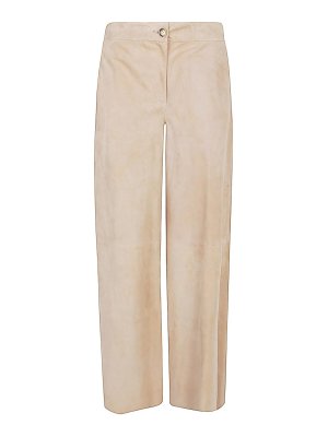 VIA MASINI 80: casual trousers - Suede Leather Trousers